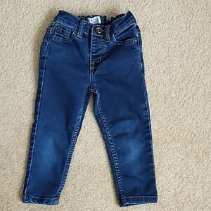Blue Jeans Girls Boy Size 18 - 24 Months Medium Wash Denim Pockets Elastic Waist